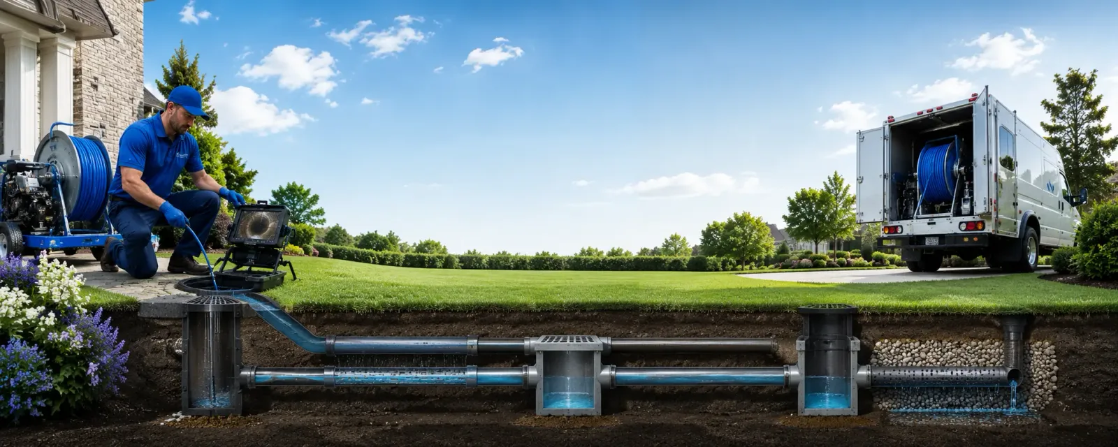 Outdoor drain cleaning information for Trona, CA